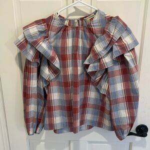 Ulla Johnson Plaid Blouse